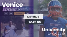 Matchup: Venice  vs. University  2017