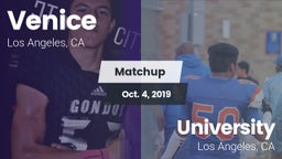 Matchup: Venice  vs. University  2019