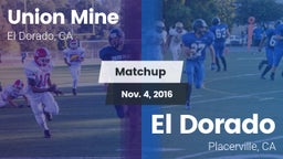Matchup: Union Mine High vs. El Dorado  2016