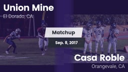 Matchup: Union Mine High vs. Casa Roble  2017