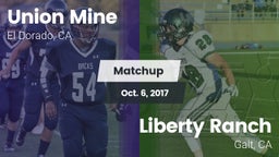 Matchup: Union Mine High vs. Liberty Ranch  2017