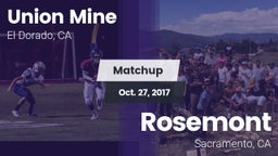 Matchup: Union Mine High vs. Rosemont  2017
