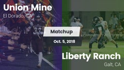 Matchup: Union Mine High vs. Liberty Ranch  2018