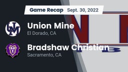 Recap: Union Mine  vs. Bradshaw Christian  2022