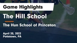 The Hill School vs The Hun School of Princeton Game Highlights - April 20, 2022