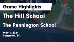 The Hill School vs The Pennington School Game Highlights - May 1, 2024
