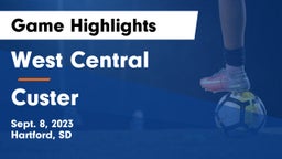 West Central  vs Custer Game Highlights - Sept. 8, 2023