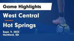 West Central  vs Hot Springs Game Highlights - Sept. 9, 2023