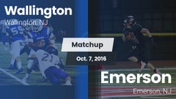 Matchup: Wallington High vs. Emerson  2016