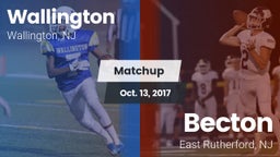 Matchup: Wallington High vs. Becton  2017
