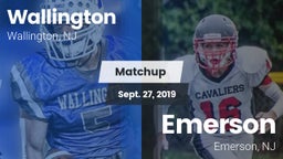 Matchup: Wallington High vs. Emerson  2019