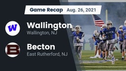 Recap: Wallington  vs. Becton  2021
