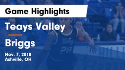 Teays Valley  vs Briggs  Game Highlights - Nov. 7, 2018