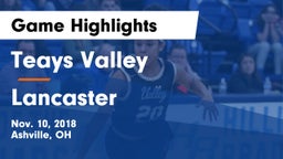 Teays Valley  vs Lancaster Game Highlights - Nov. 10, 2018