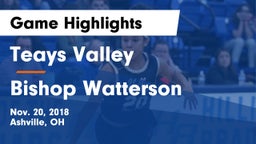 Teays Valley  vs Bishop Watterson  Game Highlights - Nov. 20, 2018