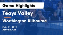 Teays Valley  vs Worthington Kilbourne  Game Highlights - Feb. 11, 2019