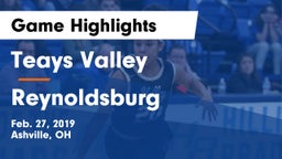 Teays Valley  vs Reynoldsburg Game Highlights - Feb. 27, 2019