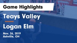 Teays Valley  vs Logan Elm  Game Highlights - Nov. 26, 2019