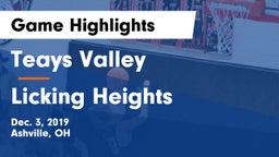 Teays Valley  vs Licking Heights  Game Highlights - Dec. 3, 2019