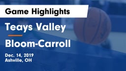 Teays Valley  vs Bloom-Carroll  Game Highlights - Dec. 14, 2019