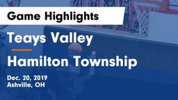 Teays Valley  vs Hamilton Township  Game Highlights - Dec. 20, 2019