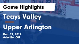 Teays Valley  vs Upper Arlington  Game Highlights - Dec. 21, 2019