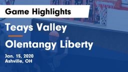 Teays Valley  vs Olentangy Liberty  Game Highlights - Jan. 15, 2020