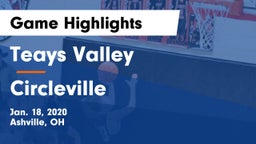 Teays Valley  vs Circleville  Game Highlights - Jan. 18, 2020