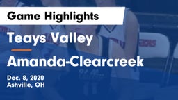 Teays Valley  vs Amanda-Clearcreek  Game Highlights - Dec. 8, 2020
