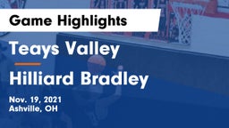 Teays Valley  vs Hilliard Bradley  Game Highlights - Nov. 19, 2021