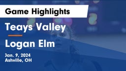 Teays Valley  vs Logan Elm  Game Highlights - Jan. 9, 2024