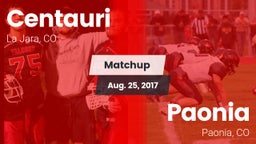 Matchup: Centauri  vs. Paonia  2017