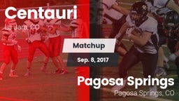 Matchup: Centauri  vs. Pagosa Springs  2017