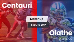 Matchup: Centauri  vs. Olathe  2017
