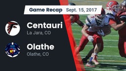 Recap: Centauri  vs. Olathe  2017