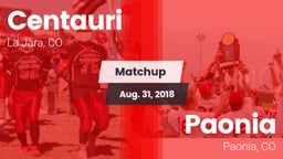 Matchup: Centauri  vs. Paonia  2018