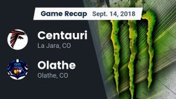 Recap: Centauri  vs. Olathe  2018