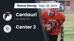 Recap: Centauri  vs. Center  2 2018