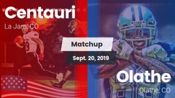 Matchup: Centauri  vs. Olathe  2019