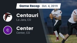 Recap: Centauri  vs. Center  2019
