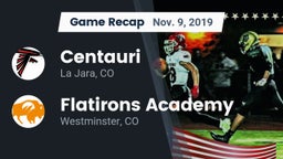 Recap: Centauri  vs. Flatirons Academy 2019