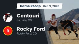 Recap: Centauri  vs. Rocky Ford  2020