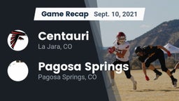 Recap: Centauri  vs. Pagosa Springs  2021