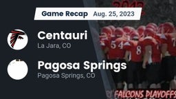 Recap: Centauri  vs. Pagosa Springs  2023