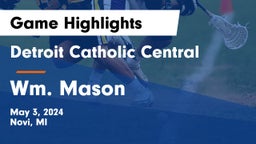 Detroit Catholic Central  vs Wm. Mason  Game Highlights - May 3, 2024