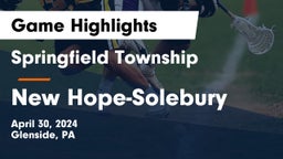 Springfield Township  vs New Hope-Solebury  Game Highlights - April 30, 2024