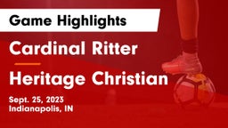 Cardinal Ritter  vs Heritage Christian  Game Highlights - Sept. 25, 2023