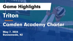 Triton  vs Camden Academy Charter Game Highlights - May 7, 2024