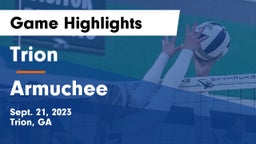 Trion  vs Armuchee  Game Highlights - Sept. 21, 2023