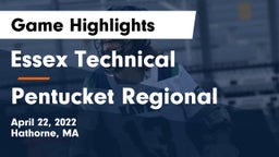 Essex Technical  vs Pentucket Regional  Game Highlights - April 22, 2022
